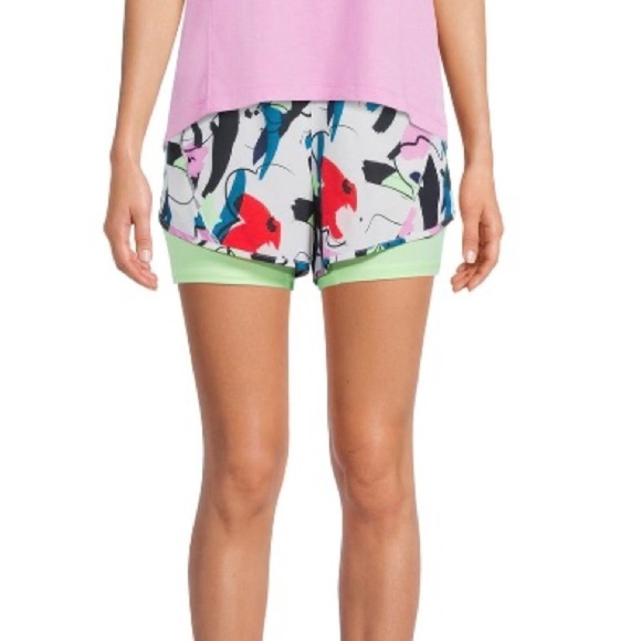 Avia Women's Plus Size Running Short With Built-in Bike Liner Size XXL-20 - Picture 2 of 10